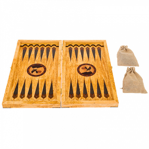 Нарды из  карельской березы "Сокол"