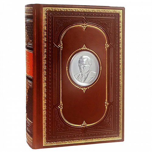 Книга в коже "Полное собрание романов и повестей в одном томе" М. Булгаков