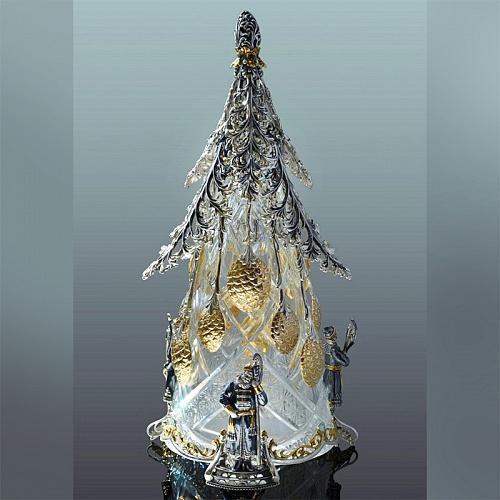 Эксклюзивный набор серебряных ложек "Ель"