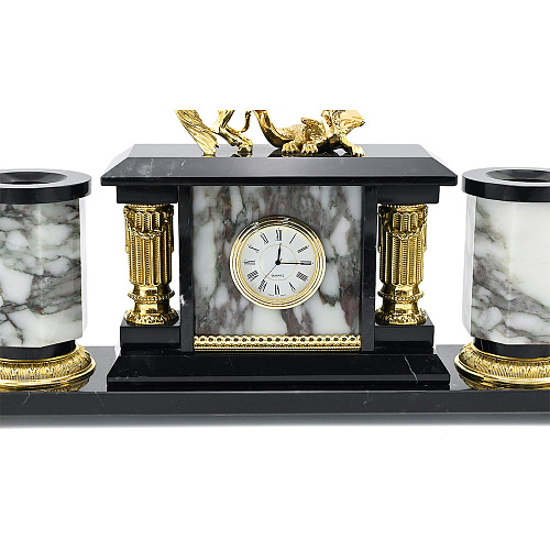 Письменный набор из мрамора "Георгий победоносец" 