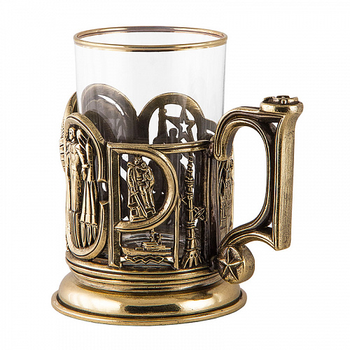 Подстаканник с ложкой "СССР"