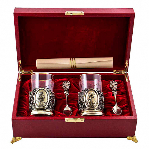 Чайный набор "Петр I и Екатерина II"