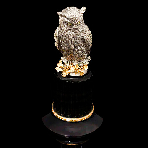 Статуэтка из серебра "Сова"