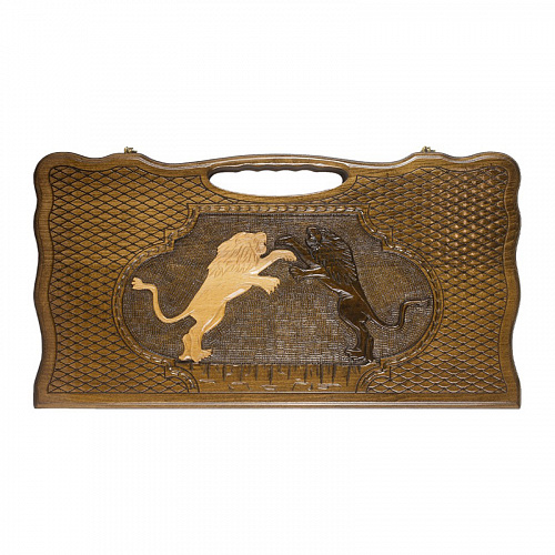 Нарды подарочные из массива бука "Львиная битва"